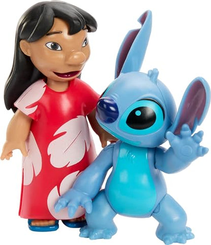 Mattel Disney Lilo and Stitch Finding Ohana Storytellers Pack of 3 Figures, Experiment 626, Lilo and Stitch, Posable Movie Toys