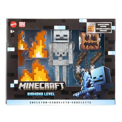 Mattel Minecraft Diamond Level - Action Figure with 4 Accessories