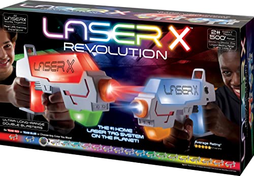 LASER X Revolution Two Player Long Range Laser Tag Gaming Blaster Set