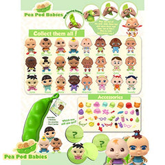 Thin Air Brands Pea Pod Babies - Collectible Mystery Surprise Toy with Mini Baby, Clothing, & Accessories