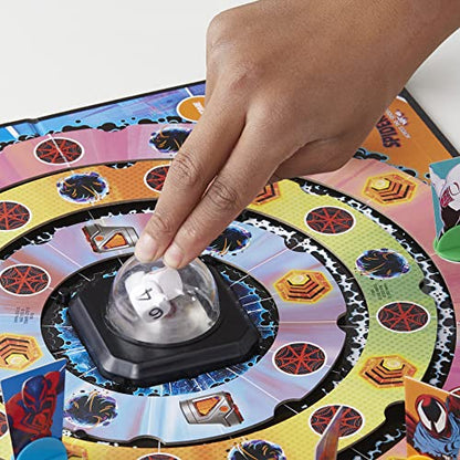 Hasbro Gaming Trouble: The Spider-Verse Edition for Marvel Fans, Ages 8+, Game for 2-4 Players, with Rotating Board