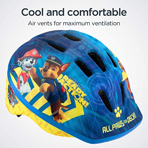 Nickelodeon Kids Paw Patrol and Blue's Clues & You Bike Toddler Helmet, Girls and Boys, Easy Adjust Dial Fit, Multi-Sport Helmet