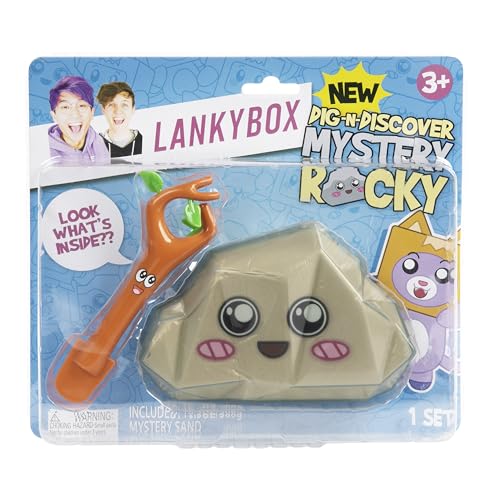 LankyBox Dig-n-Discover, Mystery Rocky. Collectible Mini Figures, Moldable Play Sand, Officially Licensed Merch