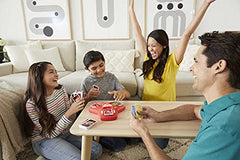 UNO Triple Play Card Game with Card-Holder Unit with Lights & Sounds & 112 Cards, Kid, Teen & Adult Game Night Gift Ages 7 Years & Older - HCC21