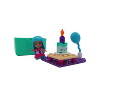 Mega Barbie Toy Building Set Color Reveal, Birthday Party with 1 Barbie Micro-Doll and Accessories, Easy to Build Set for Ages 4 and Up