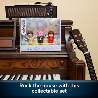 Little People Collector Elton John Special Edition Set for Adults & Fans, 3 Figures in a Display Box