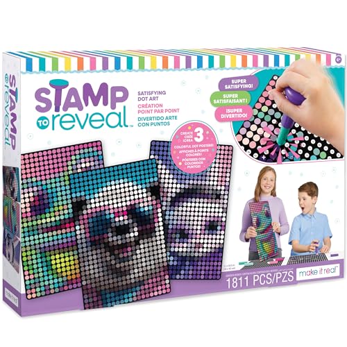 Make It Real Disney Princess Dot Art Set – Stamp & Reveal
