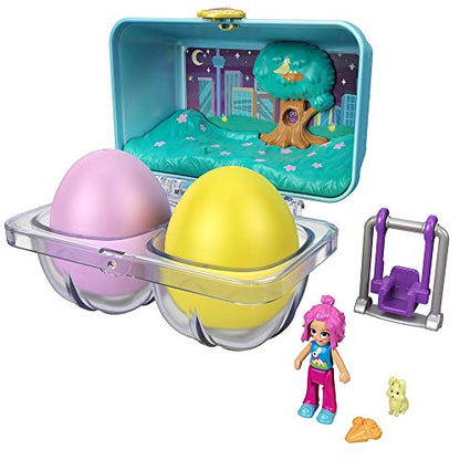 PoIIy Pocket Polly Pocket Mystery Surprise Egg Carton - Blue Nighttime Cityscape Theme