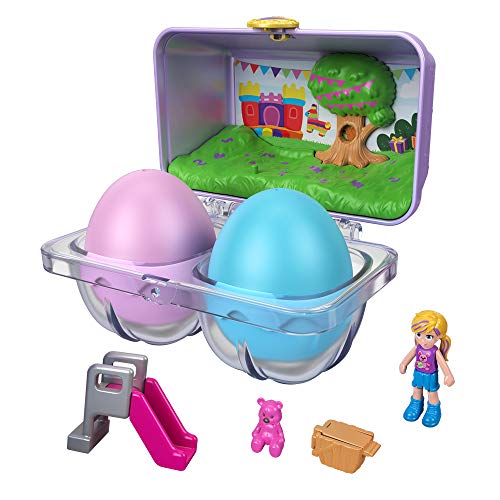 PoIIy Pocket, Mystery Surprise Egg Carton - Purple Birthday Party Bounce House Theme, Purple, Blue, Green