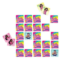 Mattel Games Barbie 5-in-1 Kids Games Set for Travel, Parties and Game Nights with Family