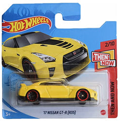 Hot Wheels '17 Nissan GT-R - Then and Now 2/10 - Yellow Short Card