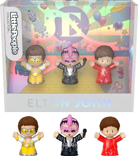 Little People Collector Elton John Special Edition Set for Adults & Fans, 3 Figures in a Display Box