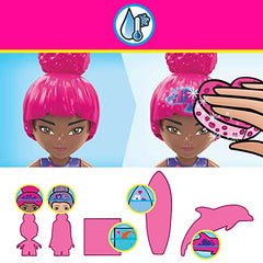 MEGA Barbie Color Reveal Building Toy Playset, Dolphin Exploration With 121 Pieces, 15 Surprises and Accessories, Kids Age 5+ Years