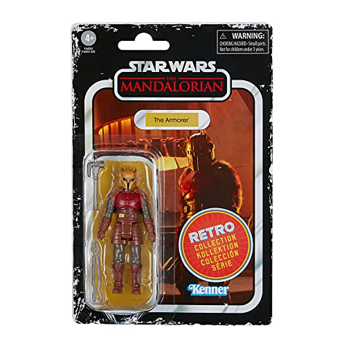 STAR WARS Retro Collection The Armorer Toy 3.75-Inch-Scale The Mandalorian Collectible Action Figure, Toys for Kids Ages 4 and Up