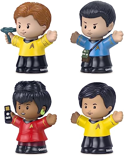 Little People Collector Star Trek Special Edition Set for Adults & Fans in a Display Gift Package, 4 Characters