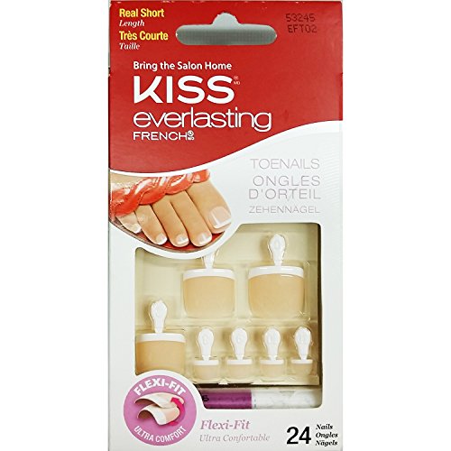 Kiss Nails Everlasting French Toenail (2-Pack)