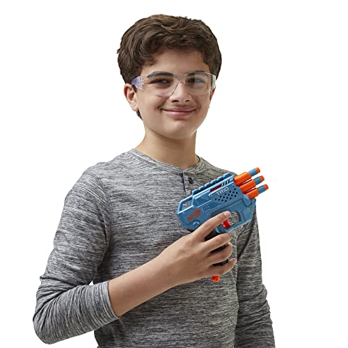 NERF Elite 2.0 Trio SD-3 Blaster - Includes 6 Official Darts - 3-Barrel Blasting - Tactical Rail for Customizing Capability