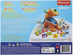 Mattel Games Roll-A-Match Pre-School Matching Card Game with Monster Theme, Multi-Level Rummy Style Play with 56 Cards for 2 to 4 Players, Kids Gift for Ages 3 Years & Older