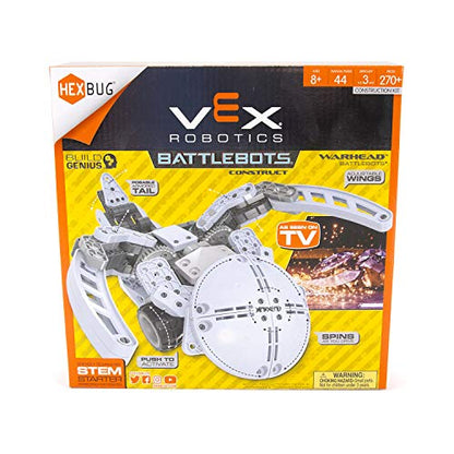 HEXBUG VEX Robotics Warhead Toys for Kids, Fun Battle Bot Hex Bugs Construction Kit War Head