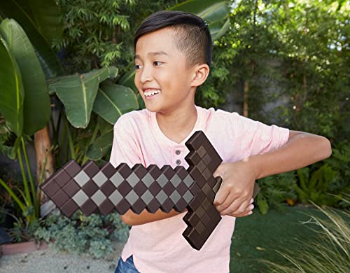 Minecraft Toys, Deluxe Netherite Sword, Kid-sized Minecraft-Game Role-play Accessory, Gifts for Kids and Fans