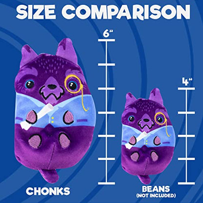 Dogs vs Squirls - Chonk - 6" Amazon Exclusive Super-Soft & Bean-Filled Plushies! Collect These as Stocking Stuffers, Fidget Toys, or Sensory Toys - Great for Kids, Boys, & Girls!