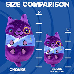 Dogs vs Squirls - Chonk - 6" Amazon Exclusive Super-Soft & Bean-Filled Plushies! Collect These as Stocking Stuffers, Fidget Toys, or Sensory Toys - Great for Kids, Boys, & Girls!