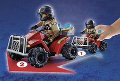 Playmobil City Action 71090 Feuerwehr-Speed Quad with Rückzugsmotor, Spielzeug für Kinder AB 4 Years