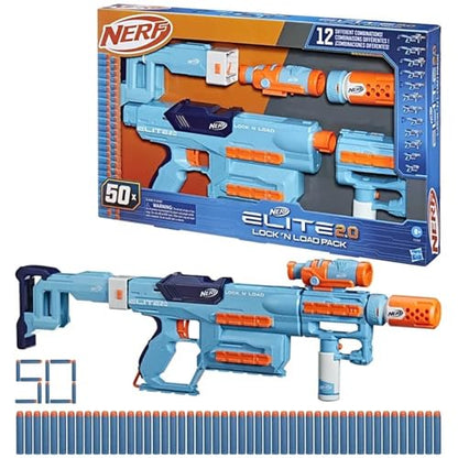 NERF Nerf Elite 2.0 Lock N Load Pack, 1 Nerf Blaster