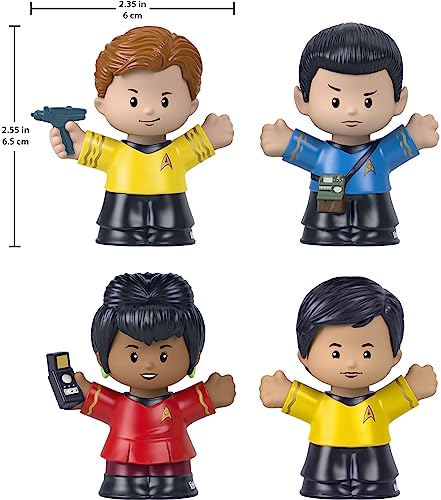 Little People Collector Star Trek Special Edition Set for Adults & Fans in a Display Gift Package, 4 Characters