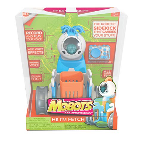 HEXBUG MoBots Fetch - Remote Control Record and Talking Robot Kit with Motor Lights and Sound - Smart Interactive Educational Toys for Kids - Ages 3+ - Batteries Included (Colors and Styles May Vary)