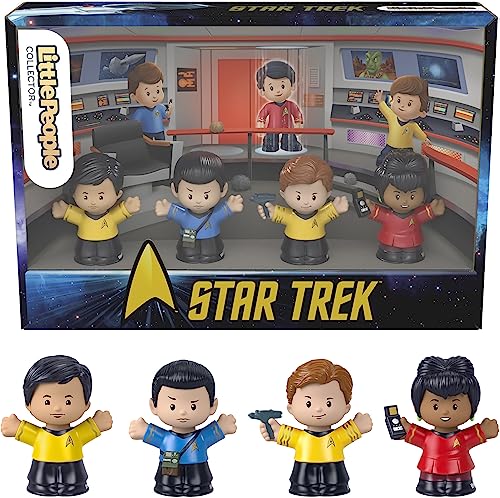 Little People Collector Star Trek Special Edition Set for Adults & Fans in a Display Gift Package, 4 Characters