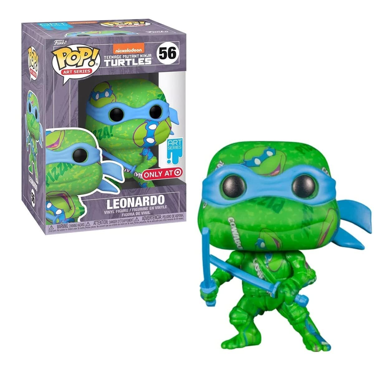 Funko Leonardo Artist Series Teenage Mutant Ninja Turtles Pop! Vinyl Figure with Pop! Protector - Exclusive