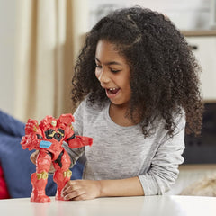Hasbro Marvel Avengers Mech Strike Monster Hunters Hunter Suit Iron Man Toy, 20-cm-Scale Deluxe Figure, Ages 4 and Up, Multicolor (F5073)