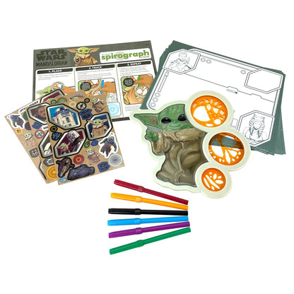 Spirograph Cyclex Studio Grogu - Disney Star Wars The Mandalorian - Baby Yoda - The Easy Way to Make Countless Amazing Designs - Rotating Stencil Wheel - Ages 5+