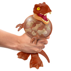 Heroes of Goo Jit Zu Jurassic World, Large SupaGoo T. Rex 7.5" Stretchy, Squishy Dinosaur Figure with Chomp Attack