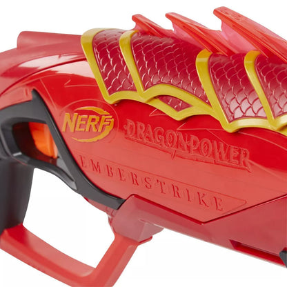 Nerf DragonPower Emberstrike Blaster, Inspired by Dungeons and Dragons, 8-Dart Drum, 16 Nerf Darts, Dart Storage