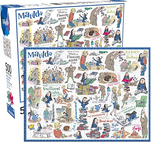 AQUARIUS Roald Dahl Matilda Jigsaw Puzzle (500 Piece Jigsaw Puzzle) - Glare Free - Precision Fit - Officially Licensed Roald Dahl Merchandise & Collectibles - 14 x 19 Inches