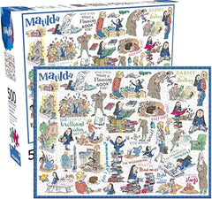 AQUARIUS Roald Dahl Matilda Jigsaw Puzzle (500 Piece Jigsaw Puzzle) - Glare Free - Precision Fit - Officially Licensed Roald Dahl Merchandise & Collectibles - 14 x 19 Inches