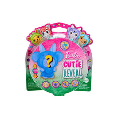 Barbie Cutie Reveal Animal Costume-Themed Pet & Accessories with 5 Surprises Including Mini Pet, Color Change & Clip, HRK32