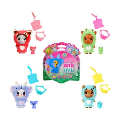 Barbie Cutie Reveal Animal Costume-Themed Pet & Accessories with 5 Surprises Including Mini Pet, Color Change & Clip, HRK32