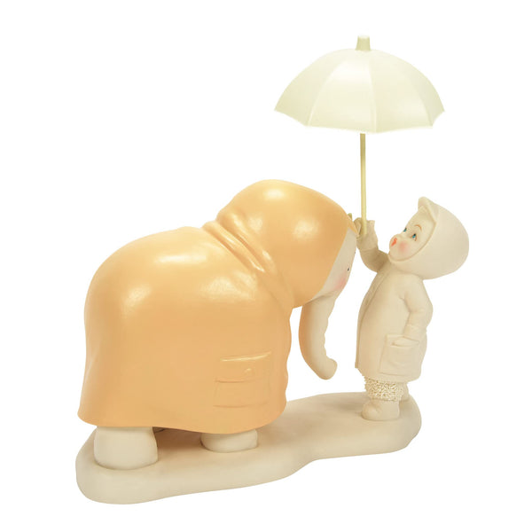 Department 56 Snowbabies Storybook How Do You Keep an Elephant Dry Figurine, 6.5 Inch, Multicolor