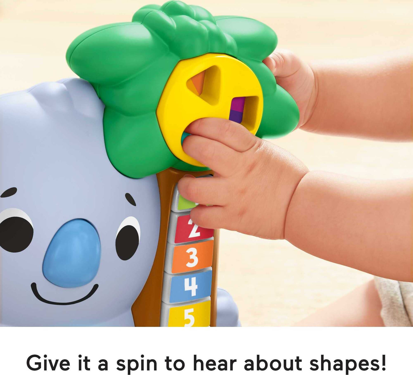 Fisher-Price Baby Learning Toy Linkimals Counting Koala with Interactive Lights & Music for Infants Ages 9+ Months. Compatible Only with Linkimals Items