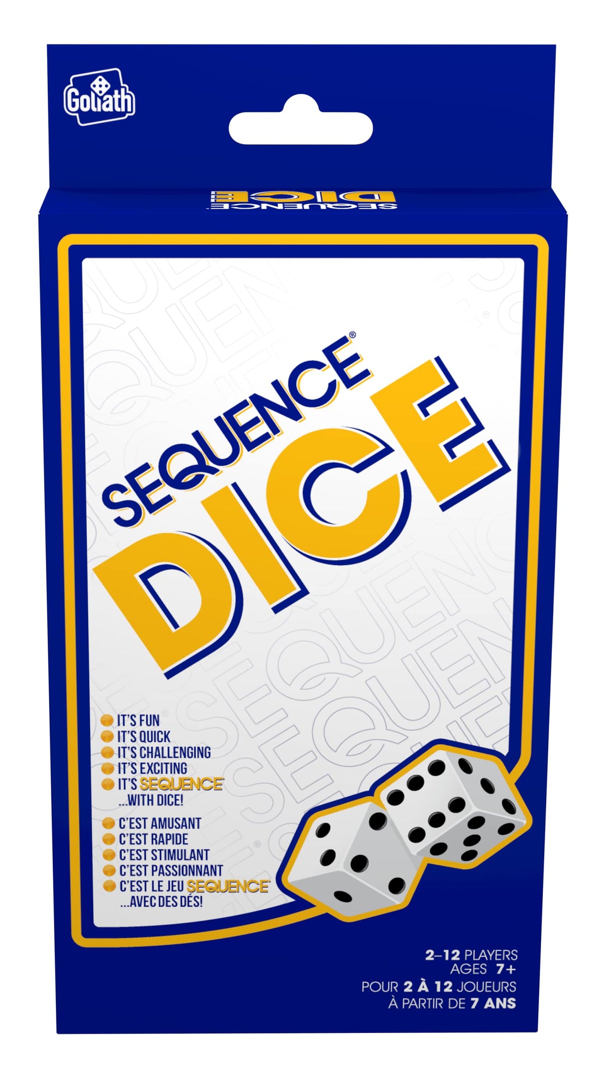 Sequence Dice Peggable - Bilingual by Jax - Packaging Colors May Vary