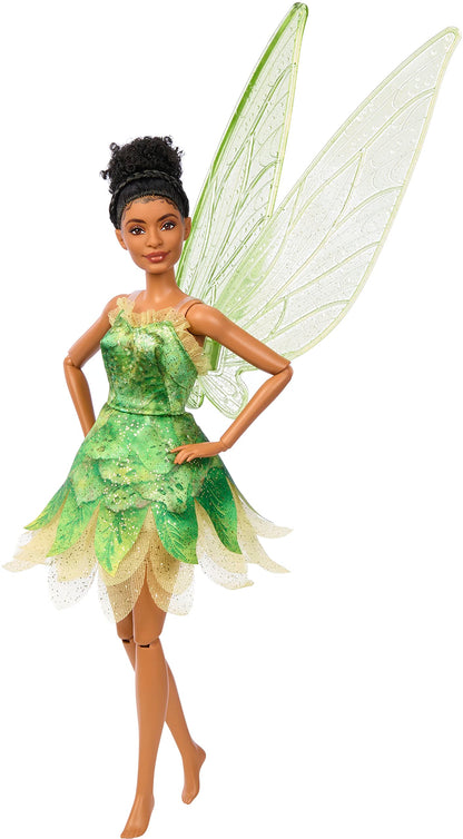 Mattel Disney Peter Pan & Wendy Toys, Tinkerbell Doll with Fairy Outfit & Wings, Collectible Inspired by the Movie