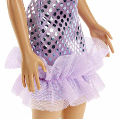 Barbie in A Purple Polka Dot Dress