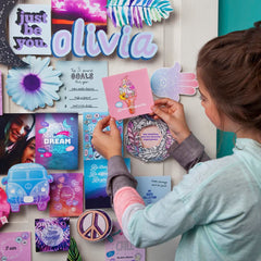 Craft-tastic DIY Wall Collage – Craft Kit – Personalize Your Space with Inspiring Quotes, Pre-cut Designs & Pictures