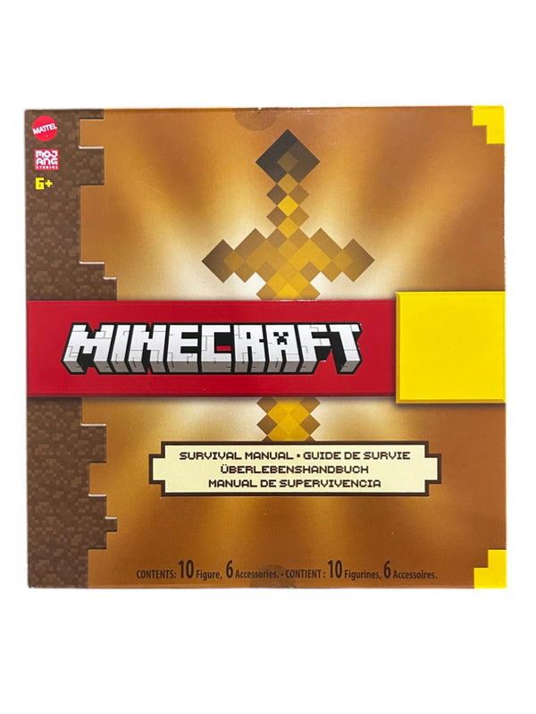 Mattel Minecraft Survival Manual 10-Figure Collection Set