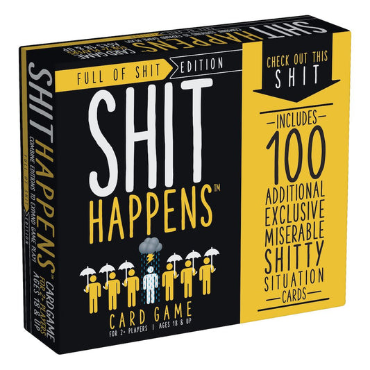 Games Adults Play Shit Happens: Full of Shit - Rank Shitty Situations On The Misery Index Black