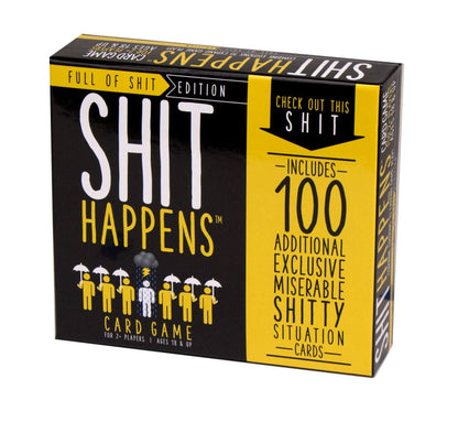 Games Adults Play Shit Happens: Full of Shit - Rank Shitty Situations On The Misery Index Black