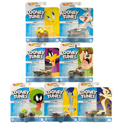 Hot Wheels Looney Tunes Character Cars Complete Set of 7 Diecast Vehicles from HKV23-956D Release